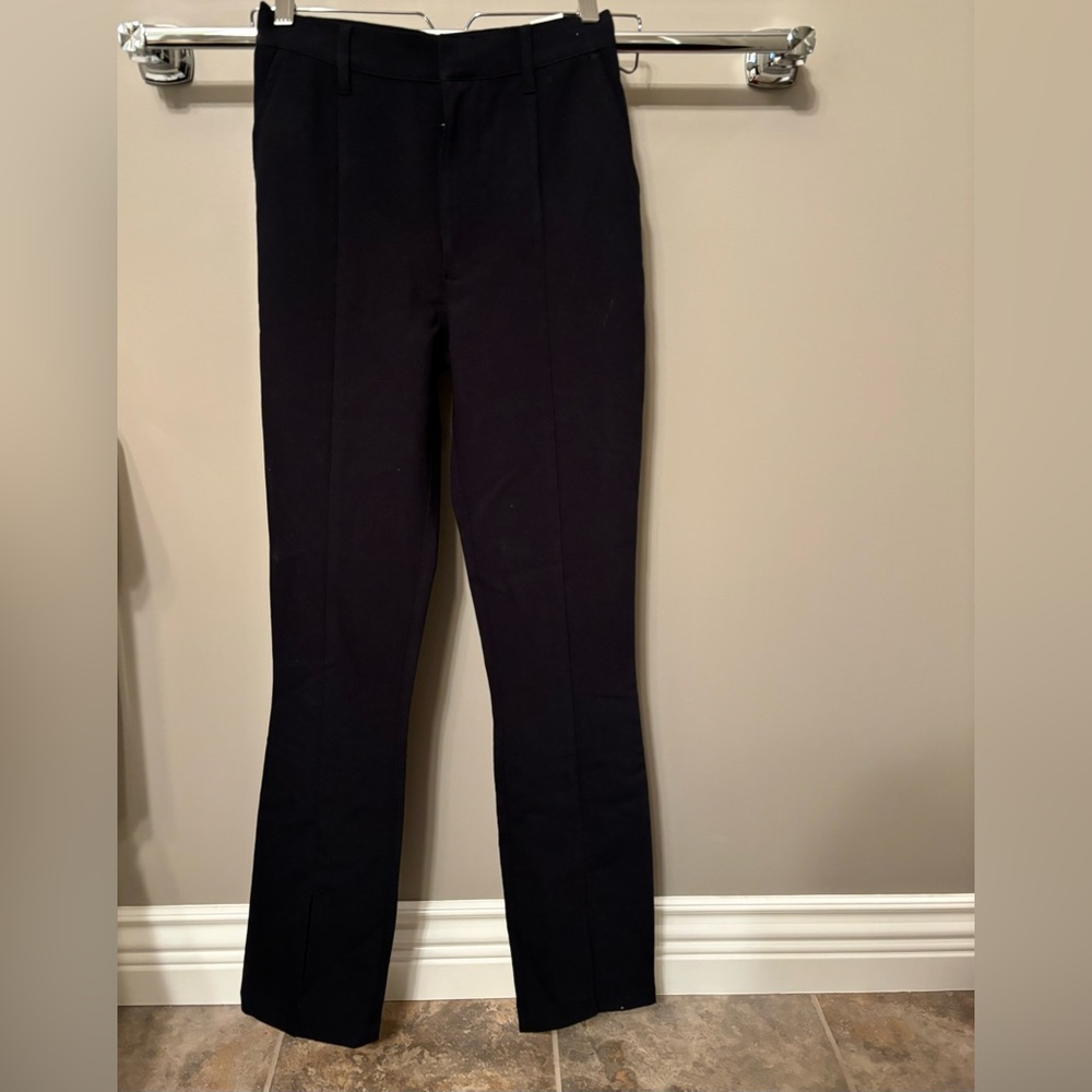 Abercrombie The Skinny Ultra High Rise Split Hem Dress Pants